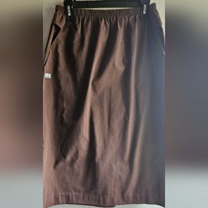Medium Brown Scrub Skirt
